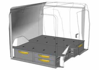 L1 H1 FIT DOLÒ FURGÓN CHP - FURGONETK EJEMPLOS DE EQUIPMIENTO - PRZYKŁDY WYPOSŻENI SUELO H 250 mm ŚCINY H 250 mm FLOOR UP 250 250 mm h DO 0250 01* =1580 P=1489 H=269 mm - D=1580 G=1489 W=269 mm (solo