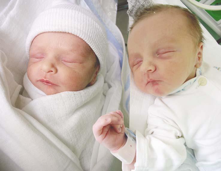 Witajcie! Jesteśmy bliźniętami, dziećmi Anny i Romana Herberów z Bieńkowic. Urodziliśmy się 21 maja.