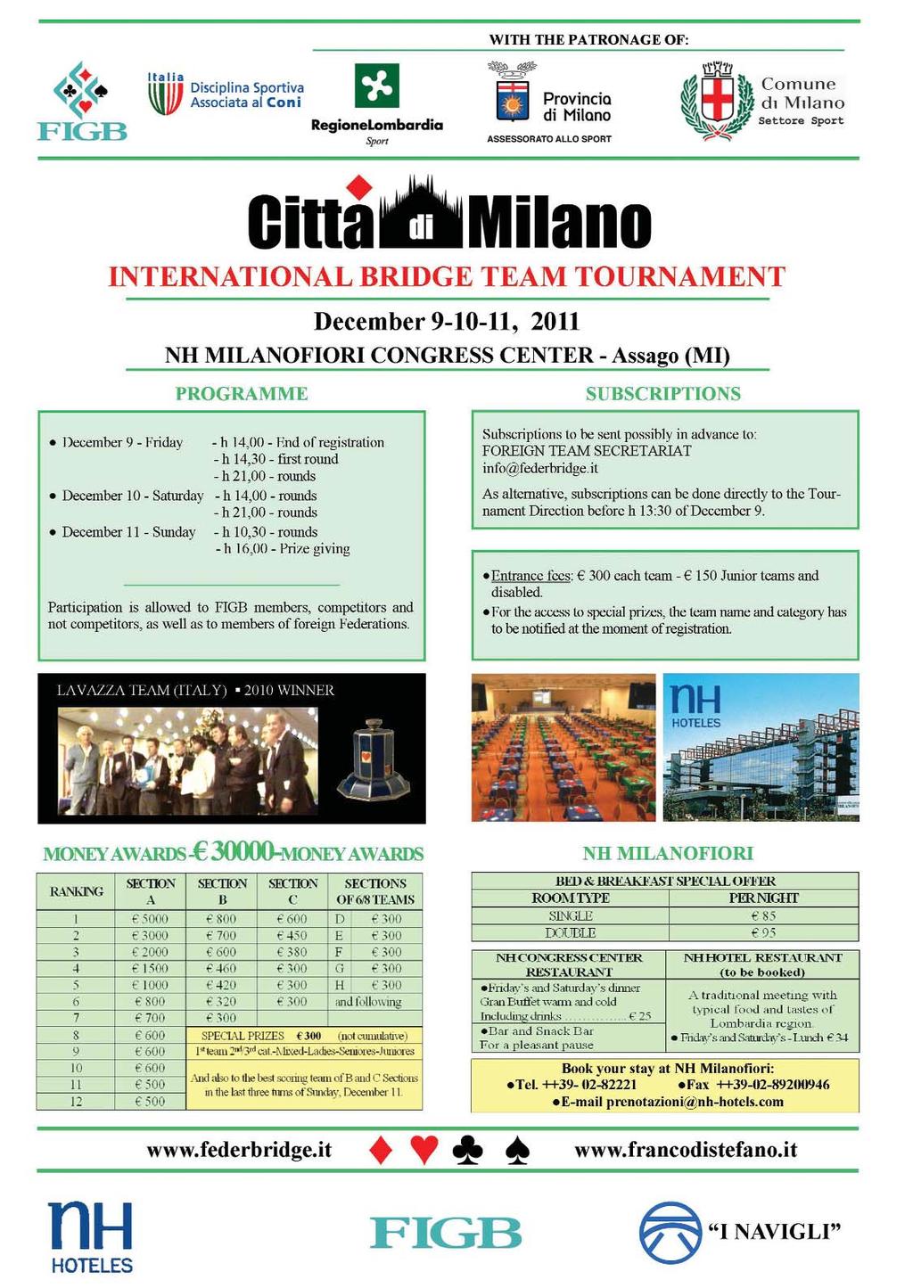 5th EUROPEAN OPEN BRIDGE
