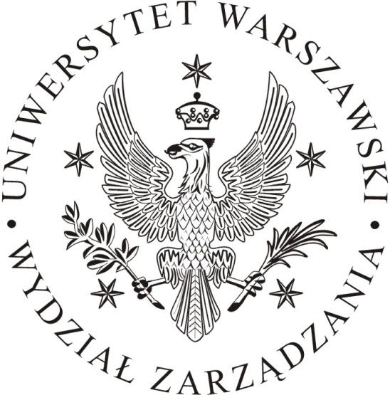 UNIWERSYTET WARSZAWSKI WYDZIAŁ ZARZĄDZANIA WNIOSEK O URUCHOMIENIE STUDIÓW