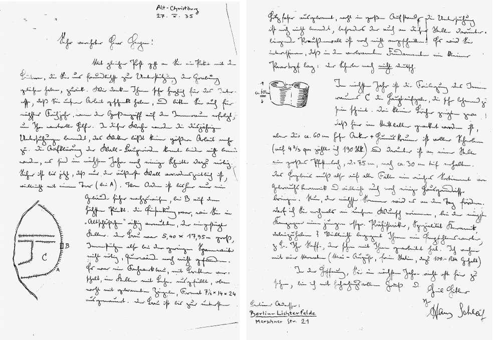 Listy Hansa Schleifa i Wolfa von Seefelda w sprawie działalności Wydziału Wykopalisk SS-Ahnenerbe w Starym Dzierzgoniu i Starym Mieście (w latach 1935 1937) 147 Ryc. 10.