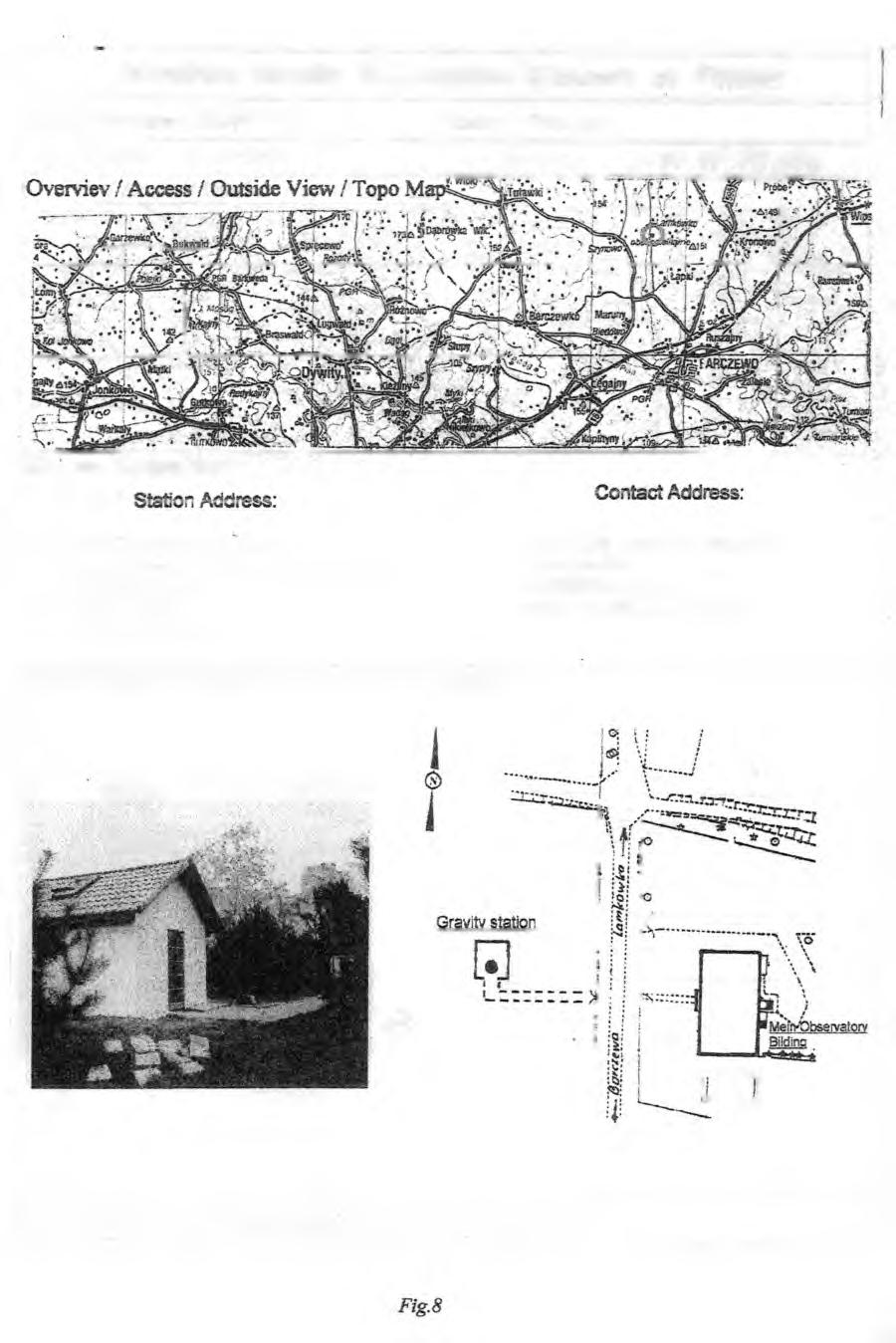 Absolute Gravity Basestation Network of Poland Station Location: Lamkówko