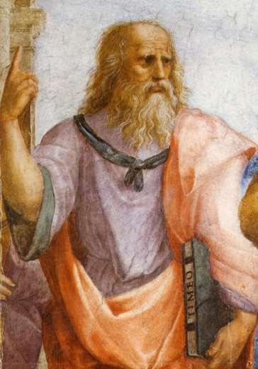 Platon (427-347) Uczeń Kratyla (herakliteizm), sofistów i Sokratesa (spotkał go, gdy miał 20 lat i był jego uczniem przez lat 8 do śmierci Sokratesa) Początkowo chciał być politykiem.