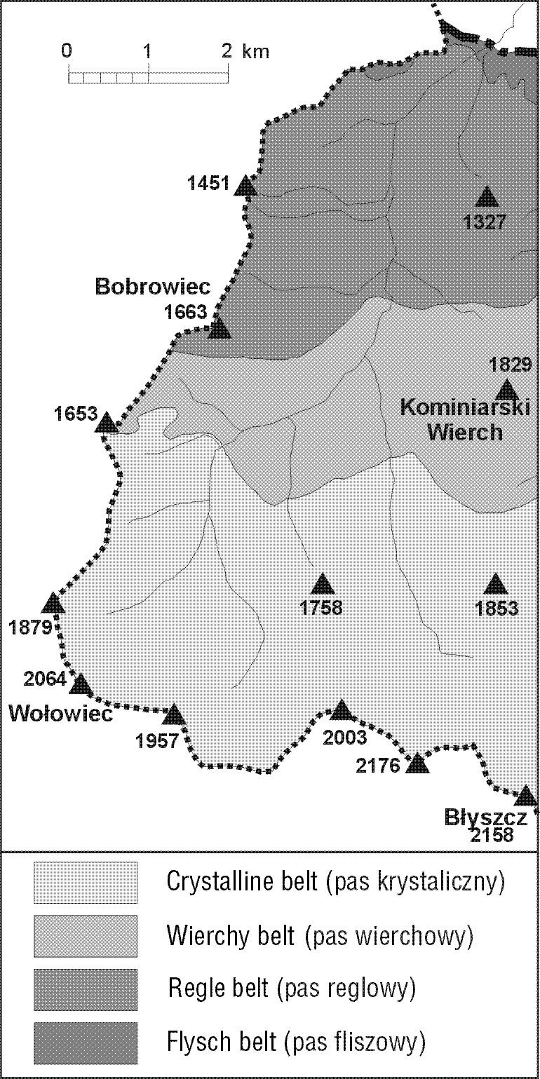 SPATIAL ORDER IN THE NATURAL ENVIRONMENT OF THE POLISH TATRA MTS.