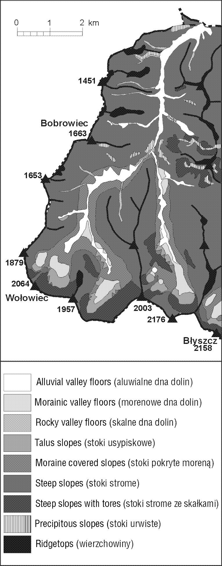 24 PRACE GEOGRAFICZNE, ZESZYT 115 Fig.3 Elements of morphological sequence in the Chochołowska Valley Ryc. 3 Elementy sekwencji morfologicznej w Dolinie Chochołowskiej In the Tatra Mts.