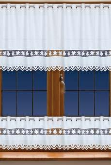 blend   45, 60 10453 Lambrekin haftowany na tkaninie elanobawełnianej Embroidered valance on