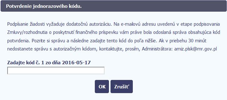 V prípade výberu osobitného certifikátu vyzerá overenie podpisu trochu inak.