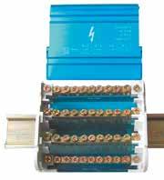 Bloki rozdzielcze / Distribution block / Распределительные блоки 100/125 A Bloki rozdzielcze typ EBR Zastosowanie: