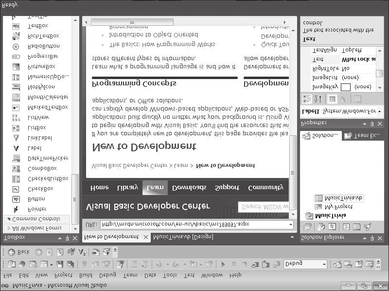 Wskazówka Standardową stronę wyświetlaną w oknie Web Browser można zmienić za pomocą ustawień dostępnych w oknie dialogowym Options.