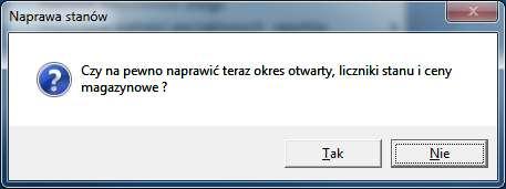 klikamy na TAK. - 6. Wchodzimy na przeglądanie dokumentu remanentu i wykonujemy jego wydruk przez opcję DRUKUJ F4.