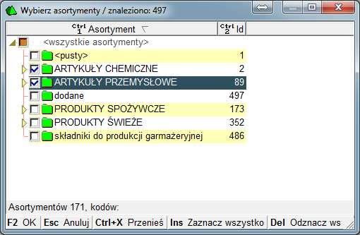 Automatyczne wypełnianie remanentu Do automatycznego wypełniania remanentu towarami z Asortymentów służy automat, który możesz uruchomić klawiszem F6 Automat.