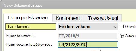 B. Zakupy w JPK_VAT (tylko mfaktura Magazyn) Zakupy w programie mfaktura Magazyn mają bardzo prostą formę.