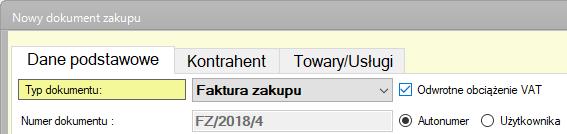 Faktury RR Mimo, iż z pewnych względów faktury RR są w programie mfaktura umieszczone w części dotyczącej sprzedaży, w rzeczywistości pojawiają się w JPK_VAT w części zakupowej Faktury zakupu