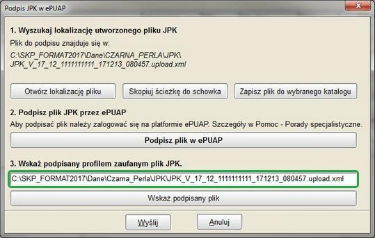 5. Możesz też od razu otrzymać zasadniczy ekran do wskazania i podpisania pliku: 6.