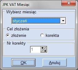 Zwracamy uwagę, że w przypadku tworzenia korekty należy sprawdzić ostatni użyty i wpisać numer korekty. Program nie kontroluje numeracji korekt.