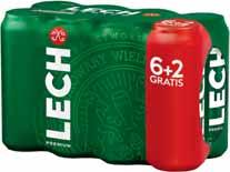 5,78/l 89 LECH PREMIUM 8 x 0,5 l cena za 8-pak 4,5/l w tym GRATIS!