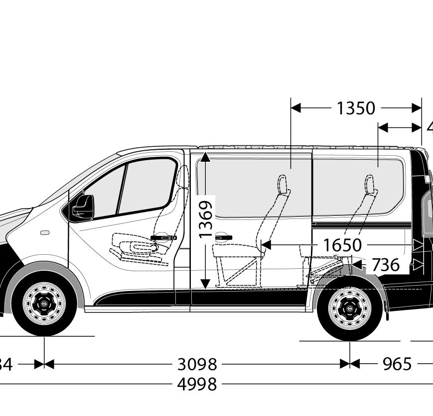 pojemność ładunkowa (m 3 ) długość podłogi (mm)