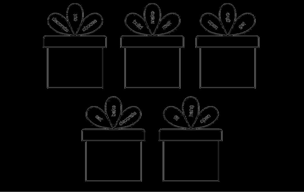 6 Look at the presents