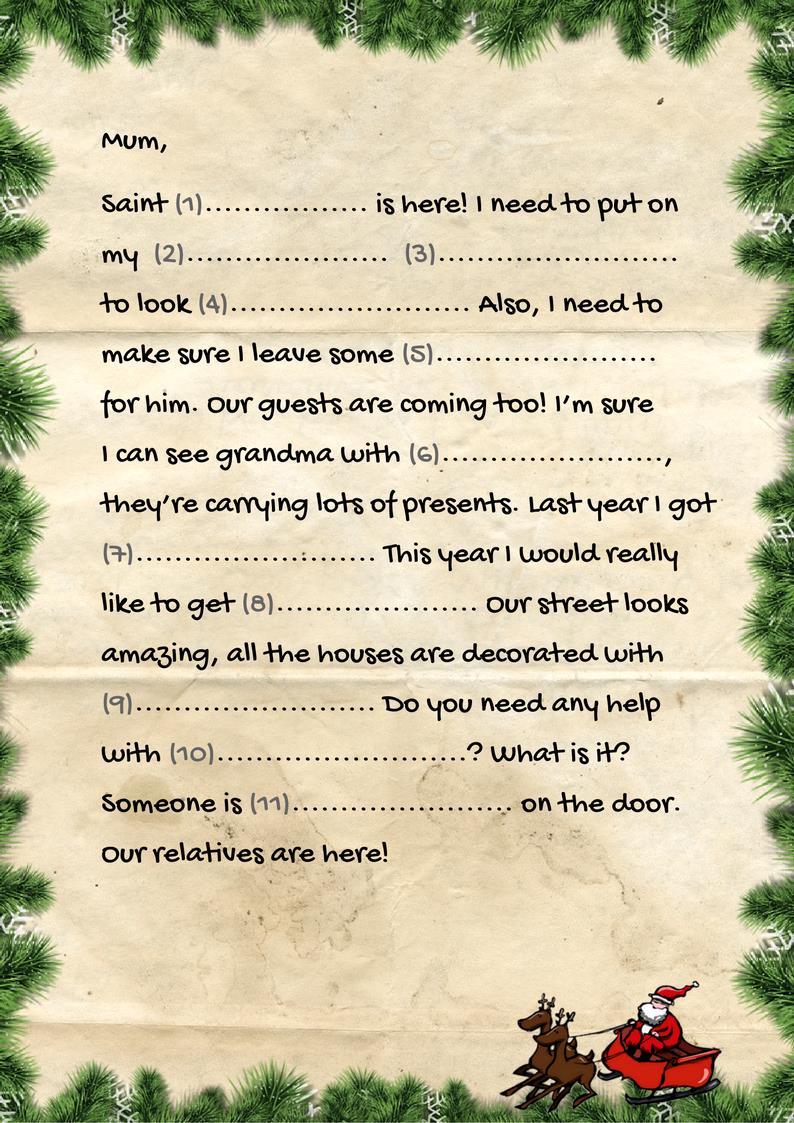 9 Complete the text with an appropriate word from the