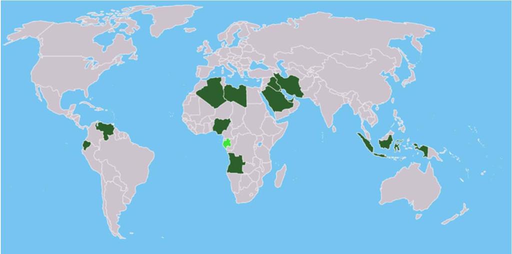 Kartel w praktyce OPEC Członkowie OPEC: Angola (007) Potencjalni przyszli członkowie OPEC: Boliwia Libia (96) Sudan Nigeria (97) Syria Algieria (969) Brazylia Iran (960) Irak