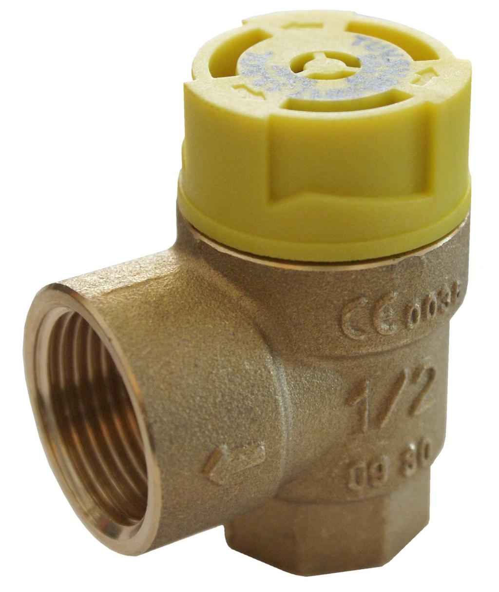 nastawa 2,5 bar 3/4" GW/GW, nastawa 3,0 bar SM150 Membranowy zawór bezpieczeństwa do zamkniętych instalacji cwu SM150-1/2A SM150-1/2B SM150-1/2C SM150-1/2ZA SM150-1/2ZB SM150-1/2ZC SM150-3/4A