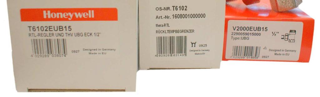 Zestaw do ogrzewania podłogowego T6102AUB15 T6102RUB15 głowica