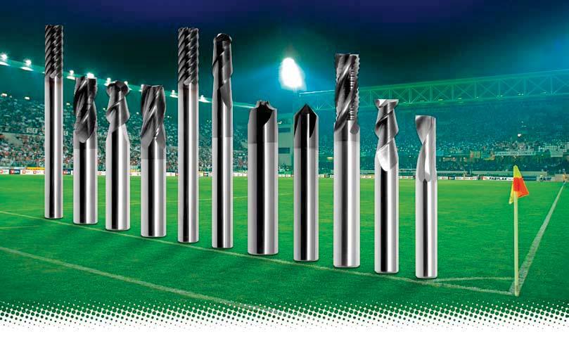 DOLFA TEAM CHAMPIONS LEAGUE No substitute required CARBIDE END MILLS / FREZY Z WĘGLIKA SPIEKANEGO END MILLS FOR ALUMINIUM / DO OBRÓBKI METALI LEKKICH: DOLFA 1-AL DOLFA 2-AL DOLFA 2R-AL END MILLS FOR