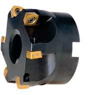 220.799 Frezy nasadzane Face milling cutters Eckfräser Фрезы насадные торцевые D d (H7) H h B c ap max z Code No 0641-519- płytki wymienne /