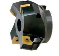 220.27 Frezy nasadzane czołowe Face milling cutters Planfräser Фрезы насадные D (js16) d (H7) H h B Code No 0641-519- płytki wymienne replaceable plates śruba zaciskowa clamping screw Spannschraube