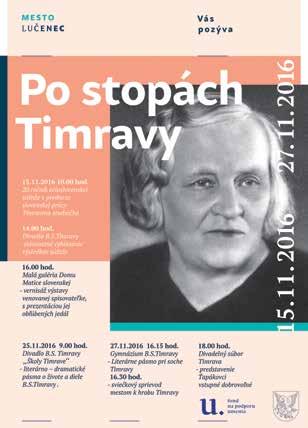 25. novembra 2016 MESTSKÉ NOVINY Literárny Lučenec Slávnostný deň 10.