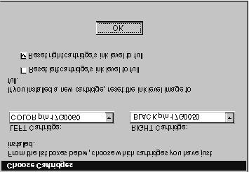 8 Zostanie wyświetlone okno Wybierz naboje: a Wybierz nabój (naboje), które zostały zainstalowane w drukarce.