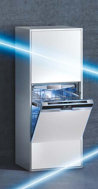Zeolith A +++ 9,5 L Woda 60 szerokość 42 db 14 kompletów naczyń Turbosuszenie Asystent Dozowania Szuflada vario3 Pro Kosze varioflex Pro variospeed Strefa Intensywna Extra Połysk Machine Care szkło
