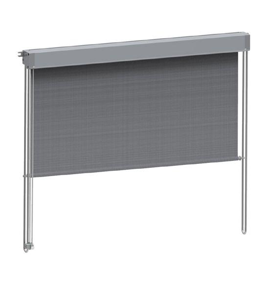 Roller blinds are made with special aluminum profiles, anodized or painted by powder paint any color RAL at the customer request. The guide rails are made with anodized aluminum or stainless steel.