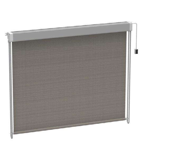 SRT 61 With electrical control 12V/24V self-kept guide rails SRT 61 Ze sterowaniem elektrycznym 12V/24V prowadnice prętowe samonośne 12 24V Developed to protect against direct sunlight, for cabin of