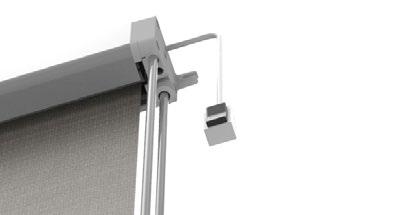 Lateral or ceiling installation. Roller blinds are made with special aluminum profiles, anodized or painted by powder paint any color RAL according the customer request.