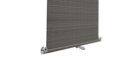 Roller blinds are made with special aluminum profiles, anodized or painted by powder paint any color RAL at the customer request. The system is offered in a large color spectrum of special textile.