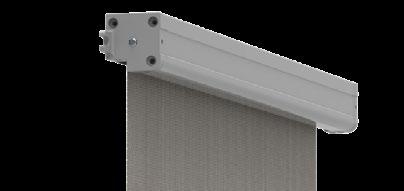 The roller shutters are made of special aluminium profiles, anodized or powder coated in any RAL colour according to order. Broad range of colours of special fabrics.