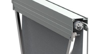 Roller blinds are made with special aluminum profiles, anodized or painted by powder paint any color RAL at the customer request. Roller blinds are without the guide rails.