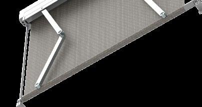 Broad range of colours of special fabrics.