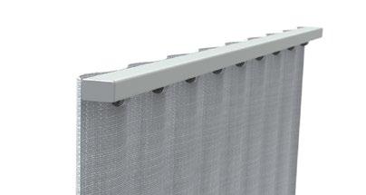 Roller blinds are made with special aluminum profiles, anodized or painted by powder paint any color RAL according the customer request.