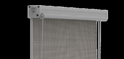 Ceiling or side mounting. The roller shutters are made of special aluminium profiles, anodized or powder coated in any RAL colour according to order. Roller shutter with straight guides.