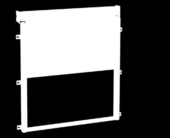Side mounting with help of side brackets attached to the guides. The roller shutters are made of special aluminium profiles, anodized or powder coated in any RAL colour according to order.