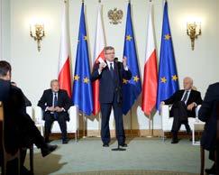 36 37 Prezydent podczas debaty o konkurencyjności polskiej gospodarki, 23 stycznia 2013 r.