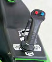 teleskopowy mogą być sterowane za pomocą przełączników na joysticku. Przyspiesza to zarówno załadunek, jak i pracę narzędzi napędzanych hydrauliczne.
