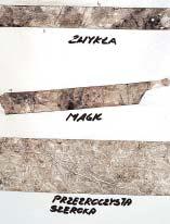 kulki Fig. 5. Glued-in tape fragments Pierwszy etap badañ zosta³ poœwiêcony rozklejaniu posklejanych taœm. W tym celu z ka dego rodzaju taœmy odciêto paski o d³. ok.