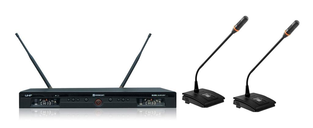 DORĘCZNYM Bezprzewodowy system do kamer - Dostępne częstotliwości UHF 618-796 MHz - Przenośny odbiornik z