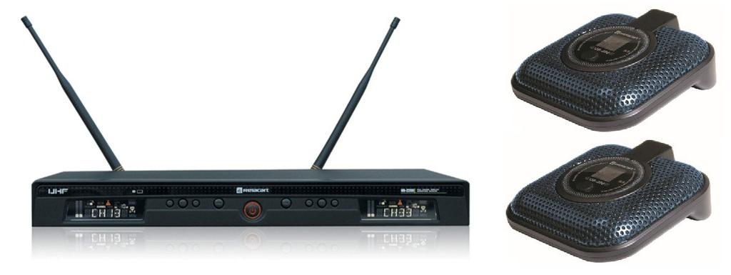 Bezprzewodowy system do kamer - Dostępne częstotliwości UHF 618-796 MHz - Przenośny odbiornik z fotograficznym systemem