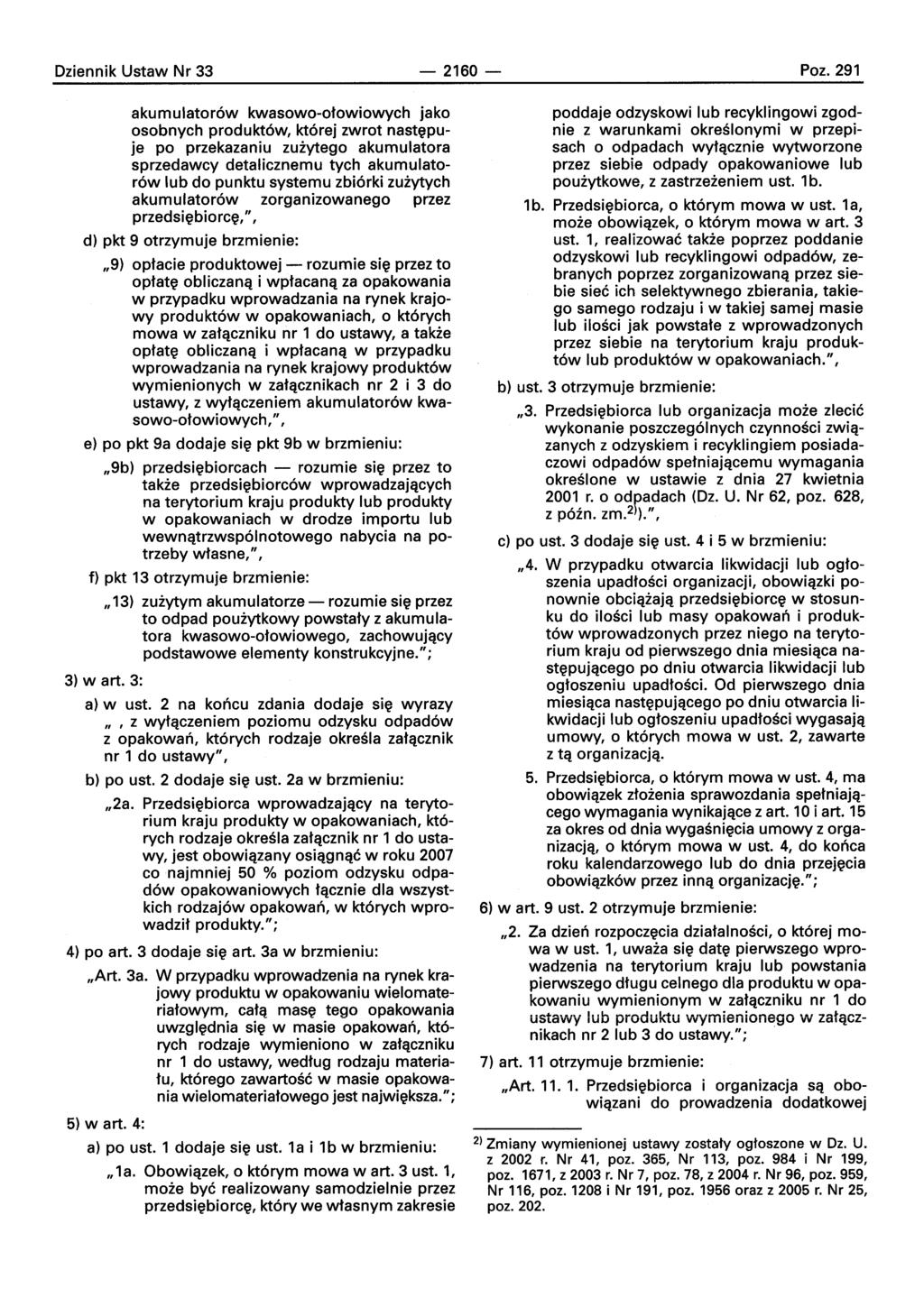 Oziennik Ustaw Nr 33 2160 Poz.
