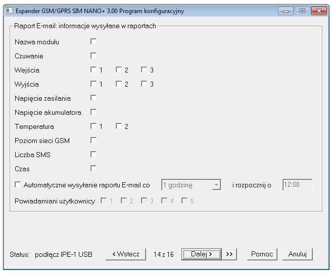 ON-LINE zakładka 15/16 ON-line na tej zakładce programu możemy śledzić na bieżąco pracę modułu jego parametry oraz stan wyjść lub wejść Opcja jest dostępna za pomocą połączenia lokalnego oraz w