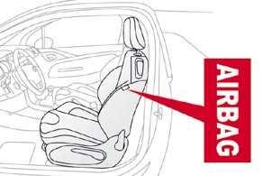 141 Bezpieczeństwo Boczne poduszki powietrzne W razie silnego uderzenia bocznego, system chroni kierowcę i pasażera na przednim siedzeniu, ograniczając niebezpieczeństwo uszkodzenia torsu pomiędzy